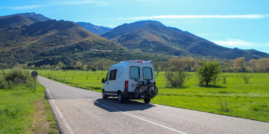 on the way to senda del oso. Vanlife finland